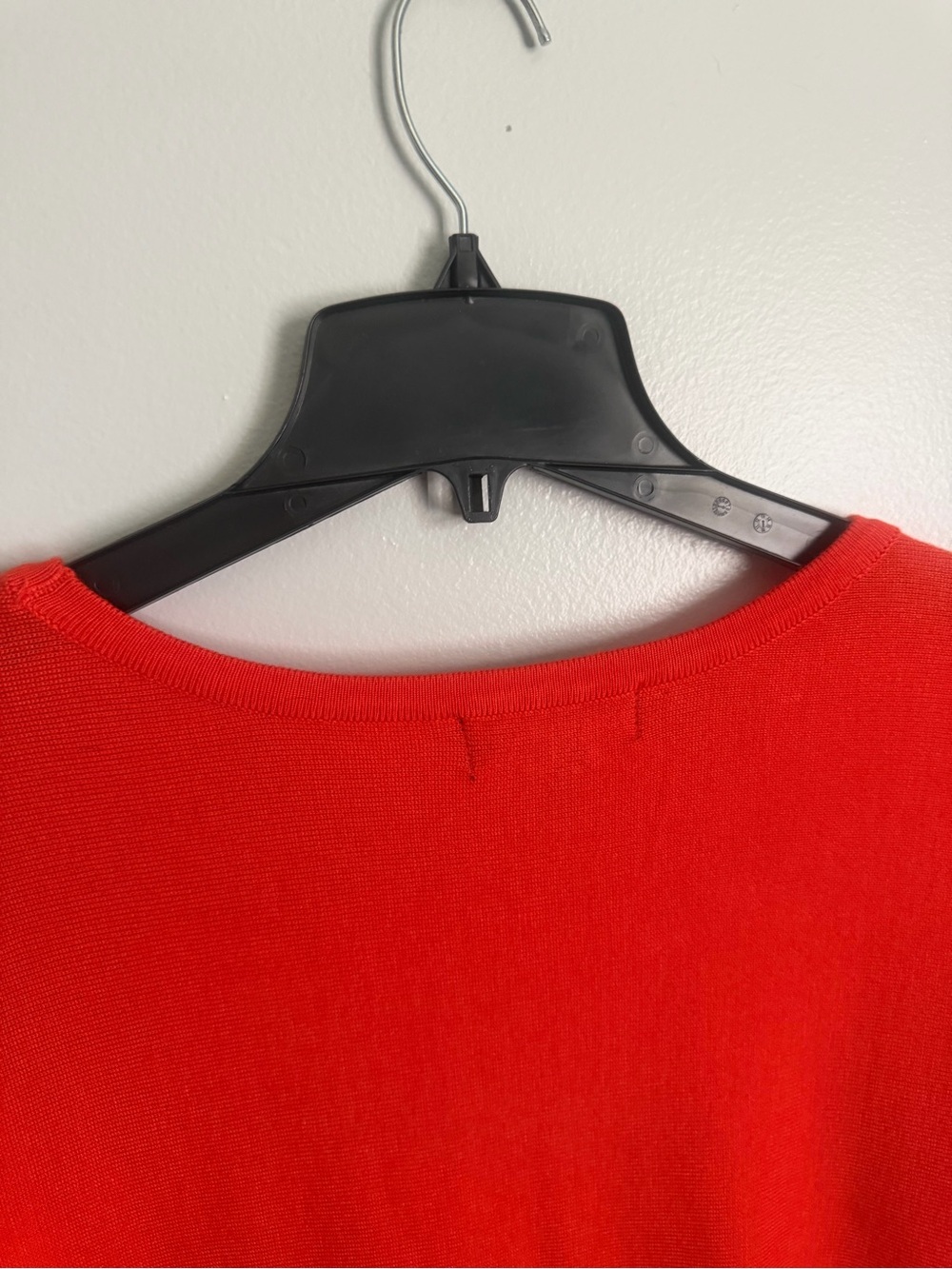 Madison Orange Sweater with Gold Stud Embellishments 3/4 sleeve Size Large - Picture 9 of 10